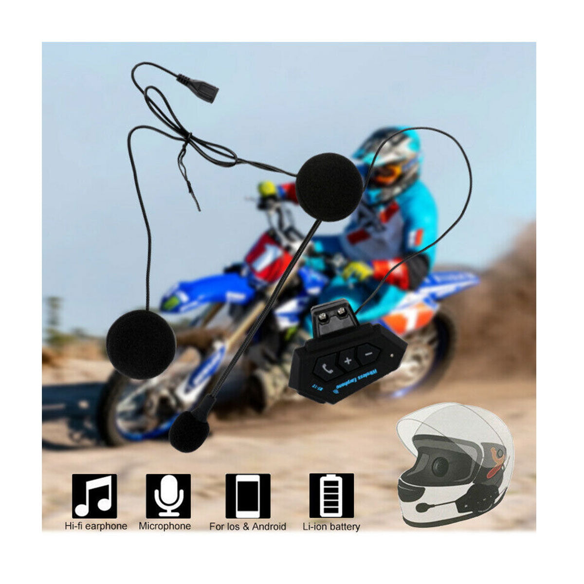 Intercomunicador Auricular Moto BT12